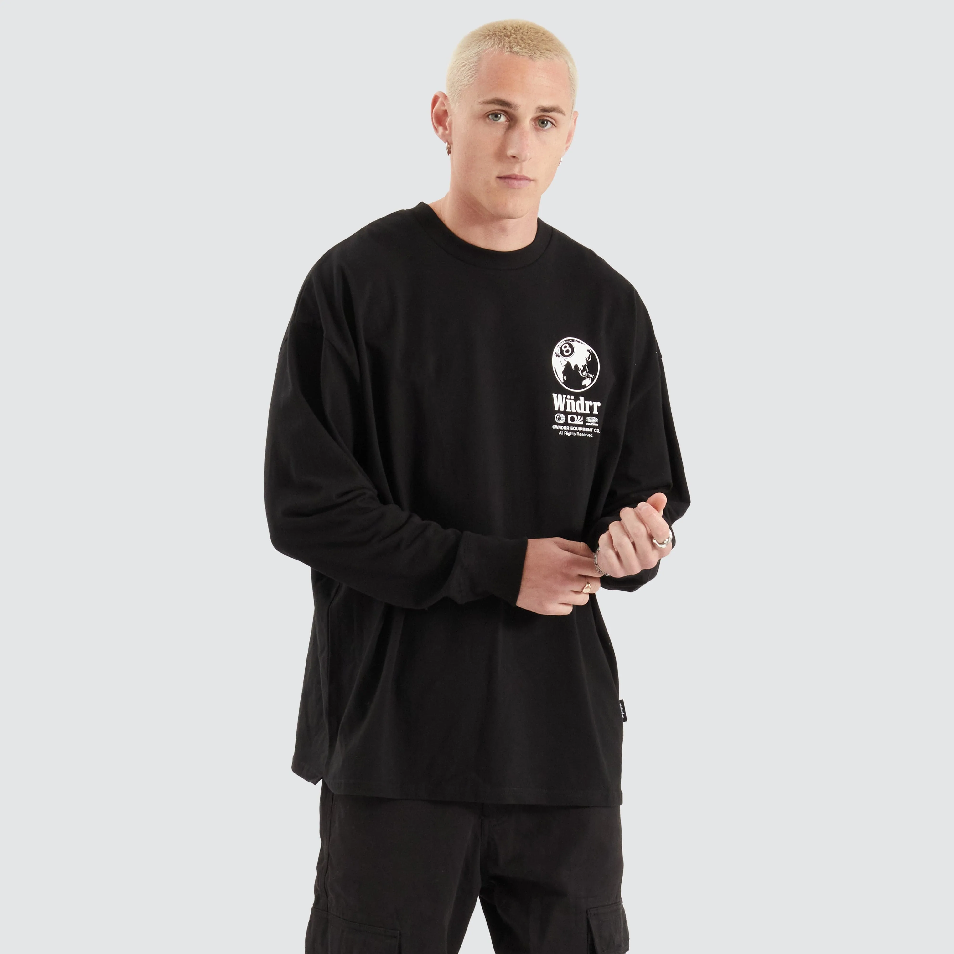 8 Ball Longsleeve Tee Black