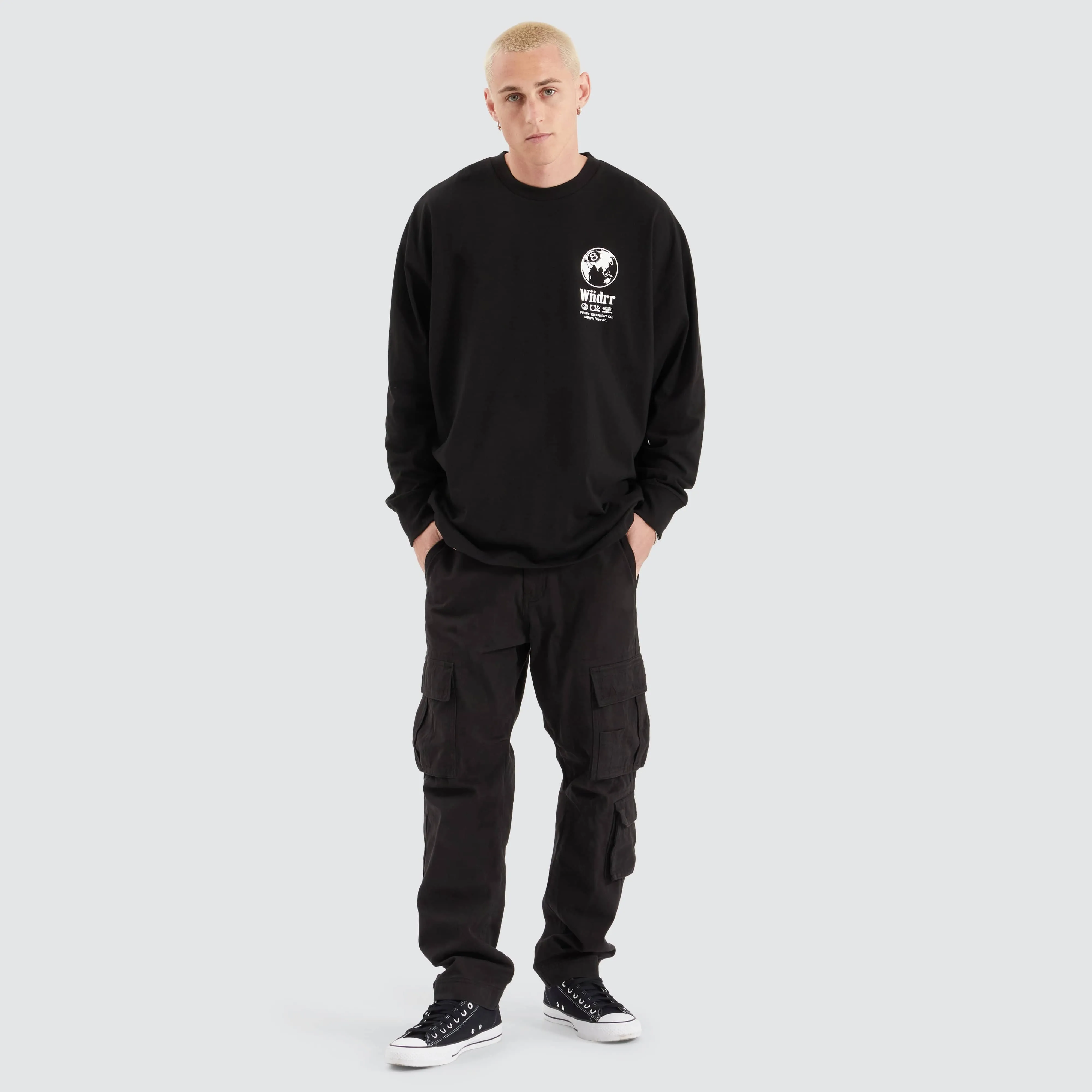 8 Ball Longsleeve Tee Black