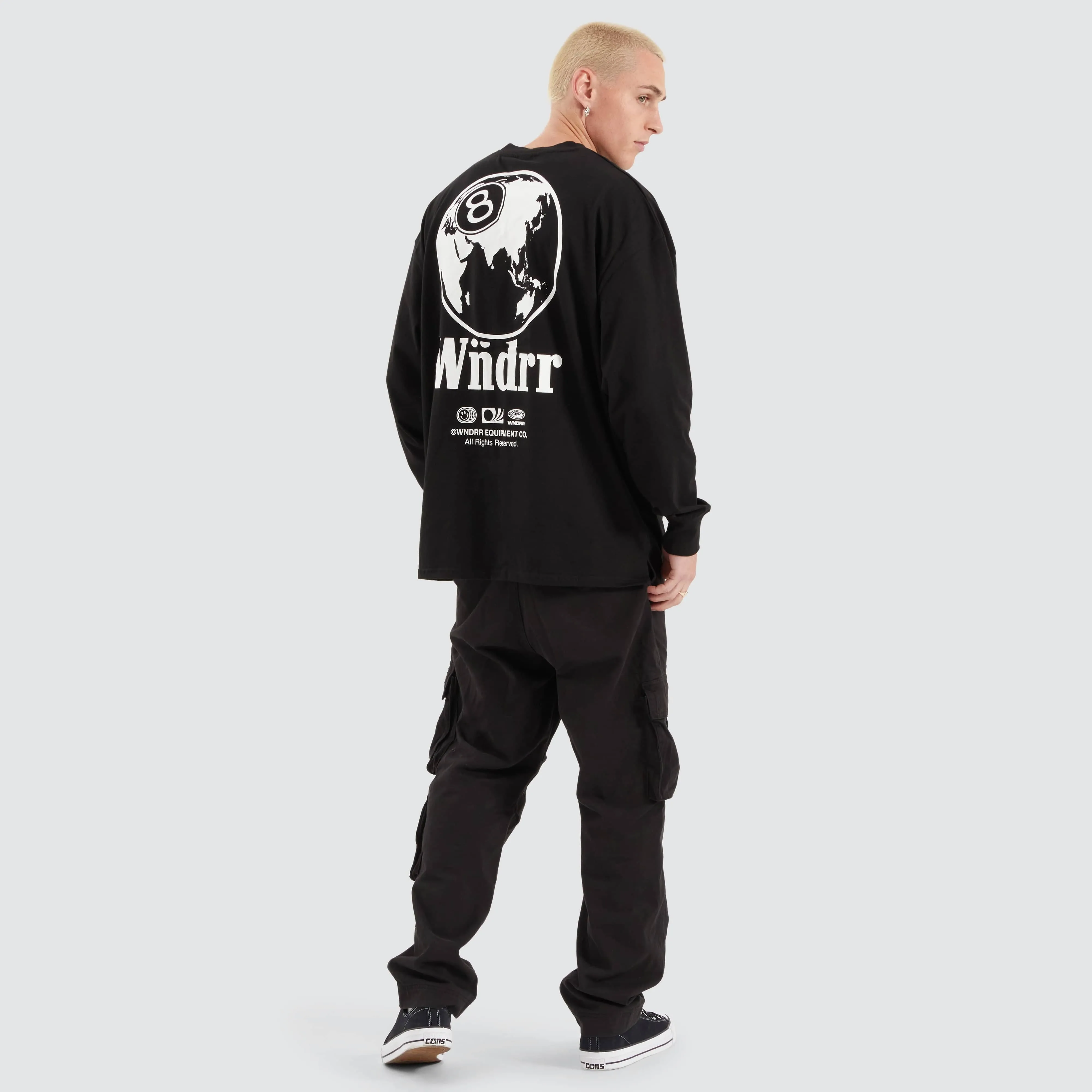8 Ball Longsleeve Tee Black