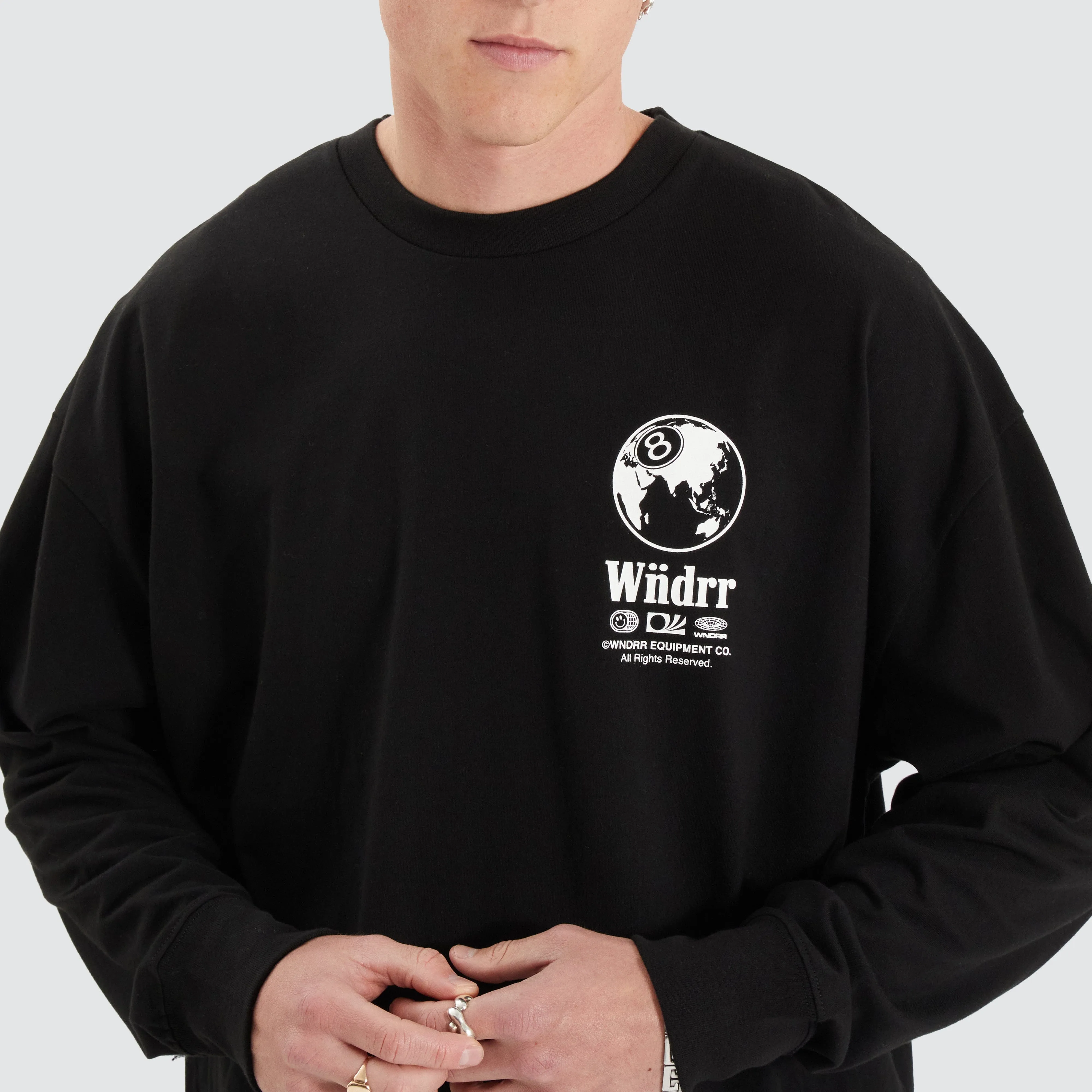 8 Ball Longsleeve Tee Black