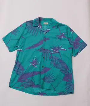 80's L.L.Bean Open Collar Shirt (Green)