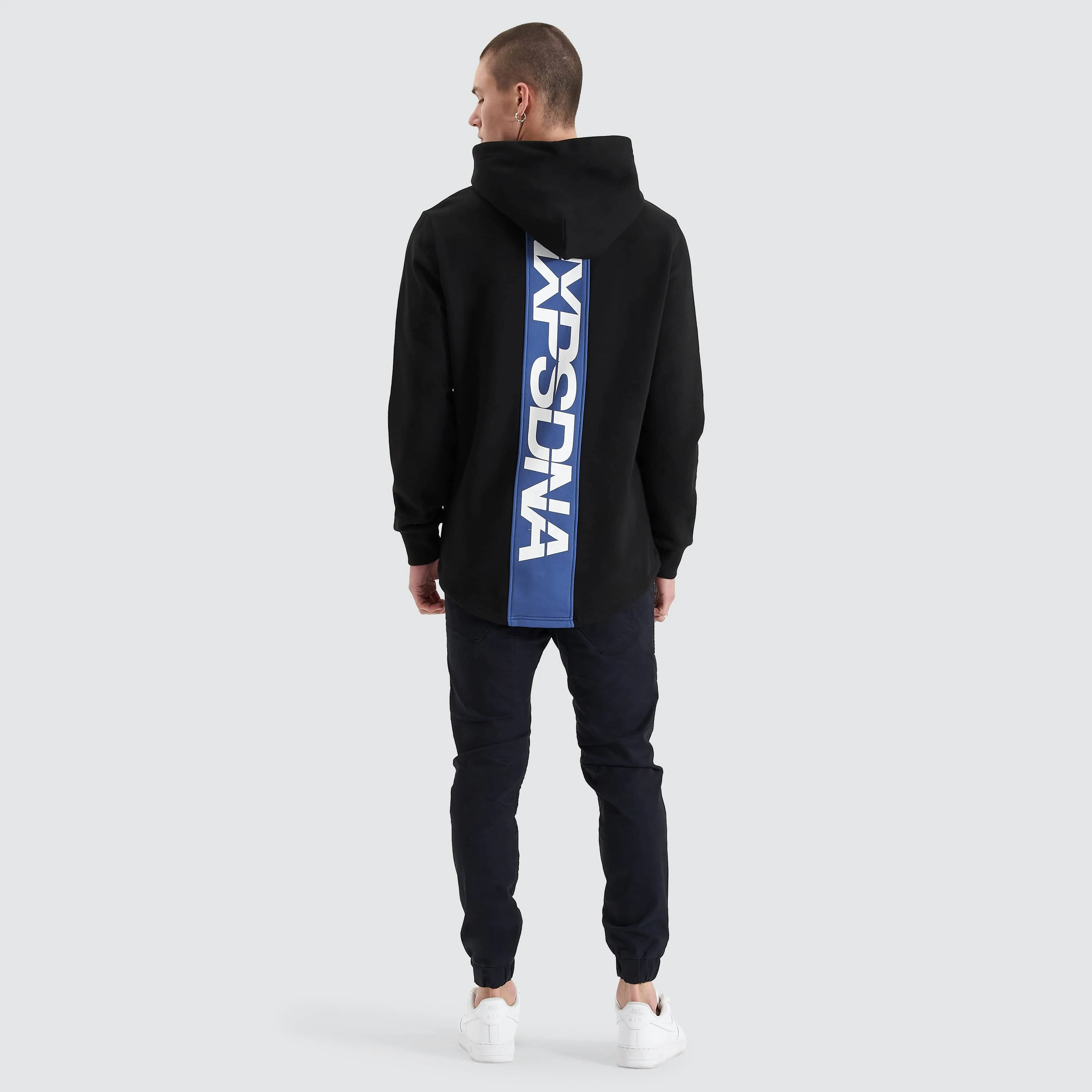 Anchorage Dual Curved Hoodie Jet Black