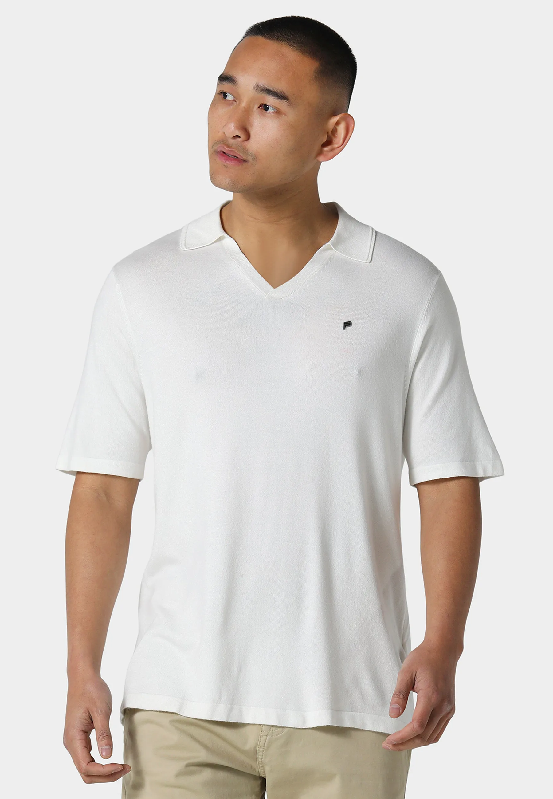 Berkelen Bone White Polo Shirt