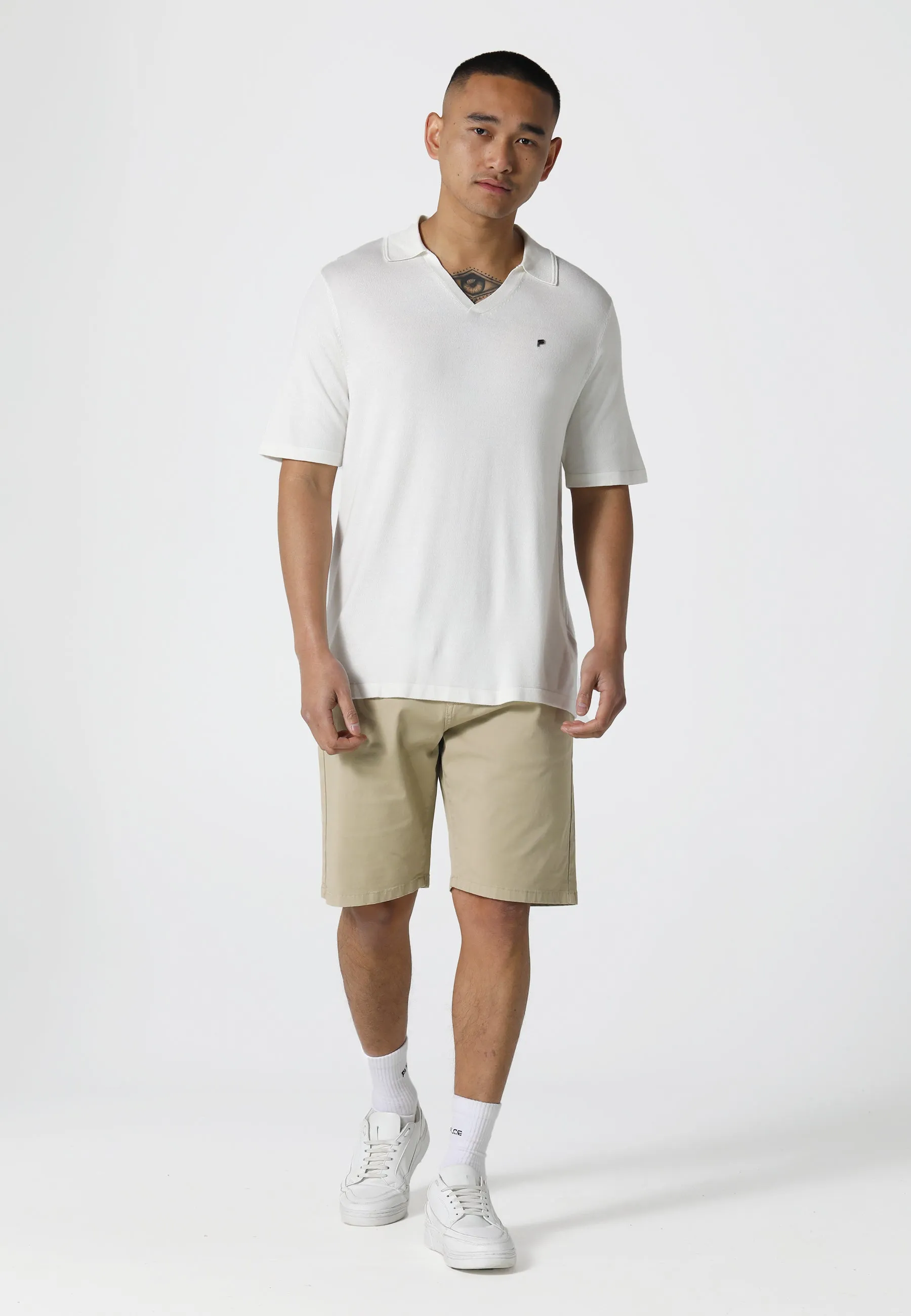 Berkelen Bone White Polo Shirt