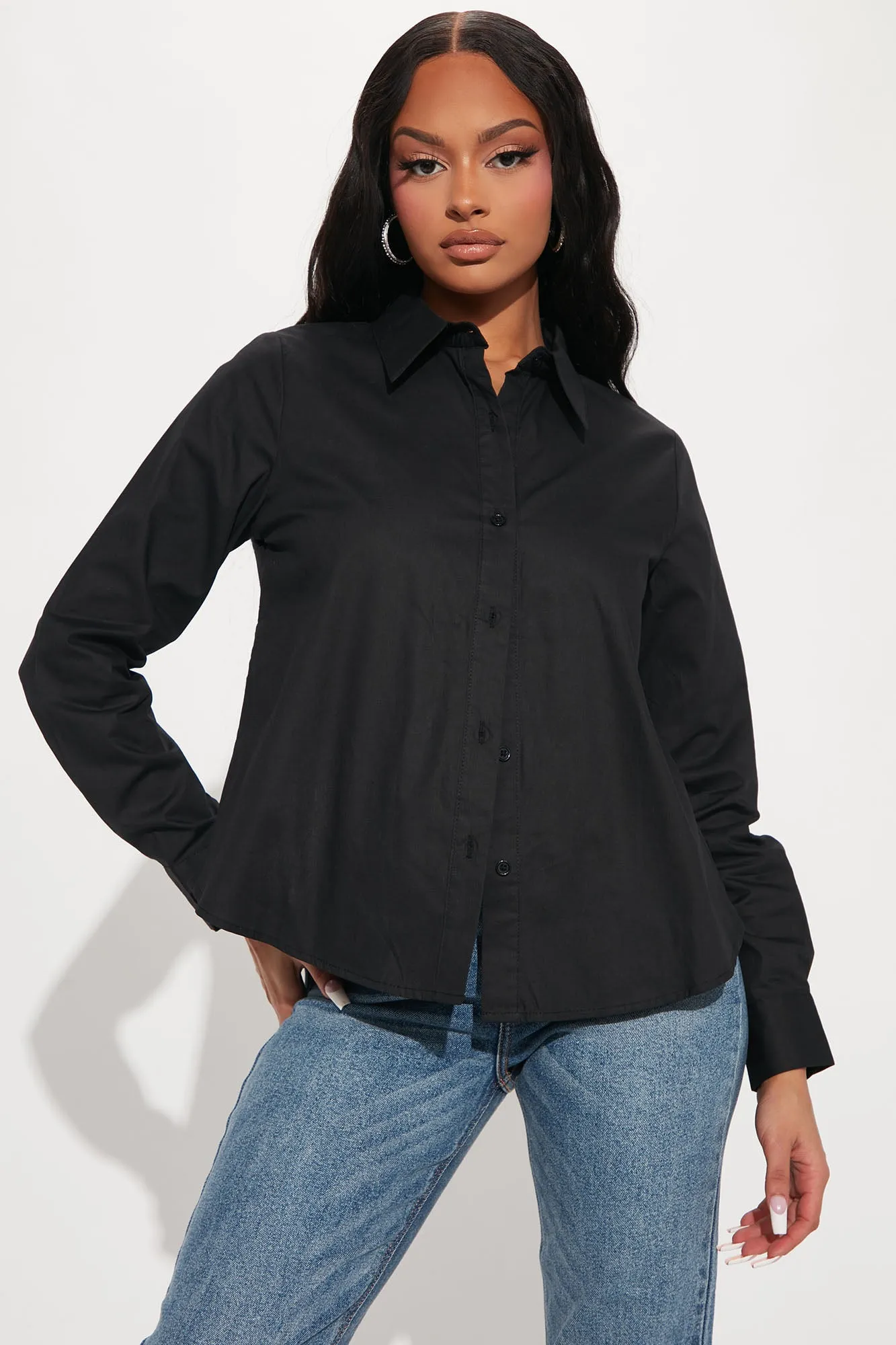 Best Of It Poplin Shirt - Black