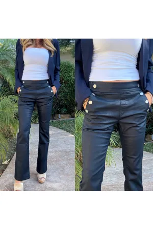 Bevy Flog Ellen Pull On Flare Pants | Navy