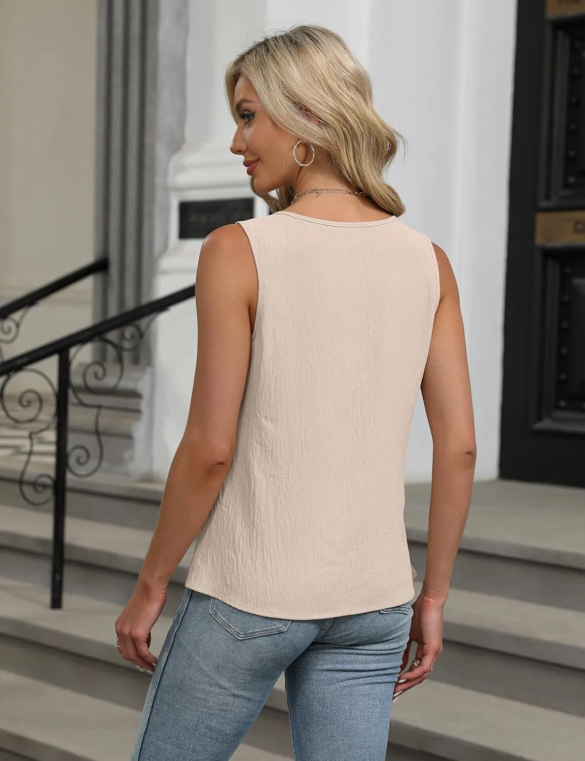 Blooming Jelly Womens Business Casual Tank Top Summer Sleeveless Outfits 2025 Spring Trendy Dressy Work Shirt