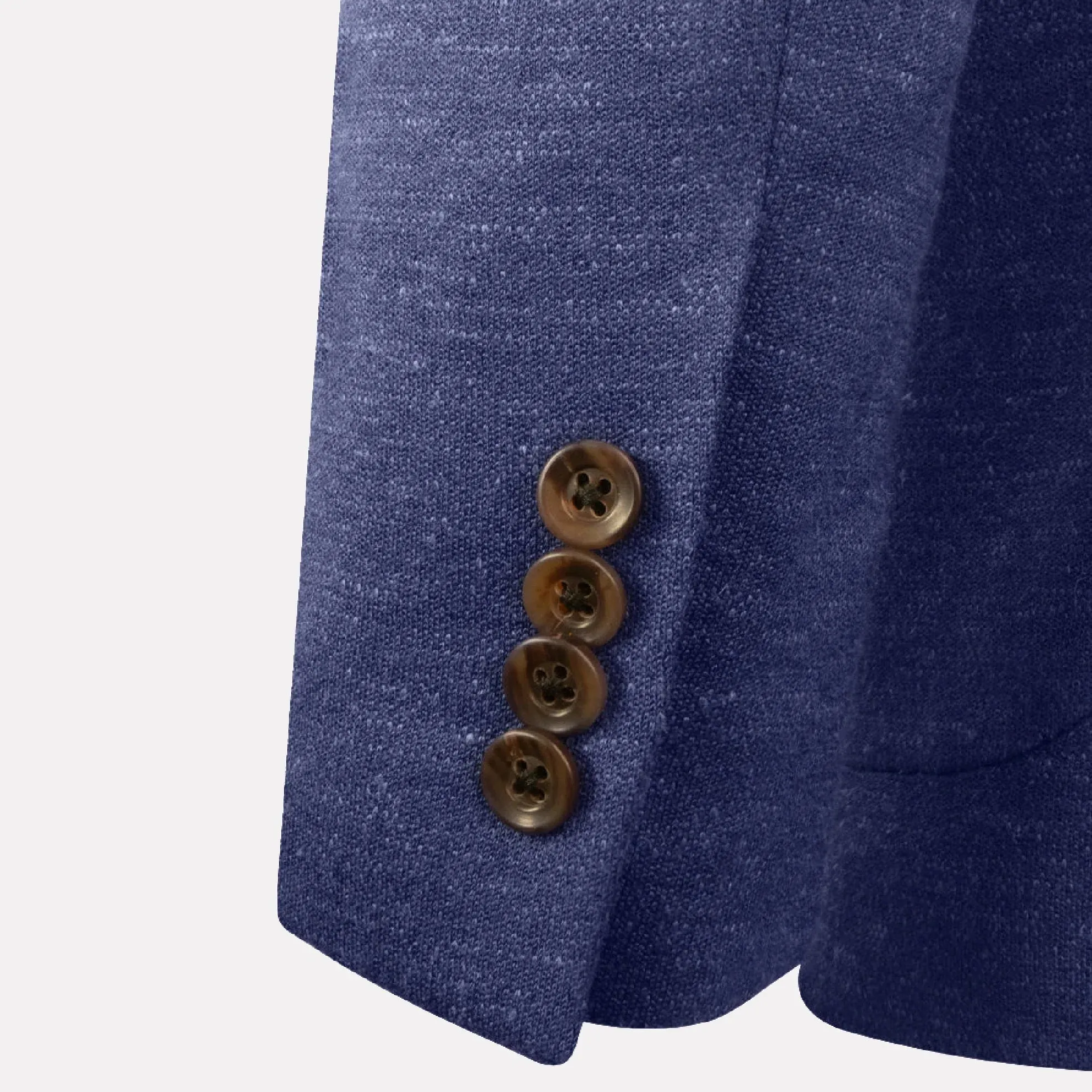 Blue Wool/Silk/Linen Hartford Contemporary Fit Sport Jacket - Jack Victor