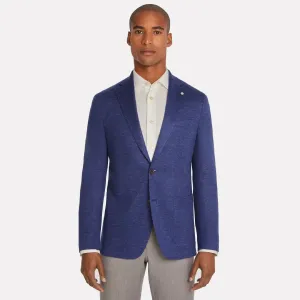 Blue Wool/Silk/Linen Hartford Contemporary Fit Sport Jacket - Jack Victor