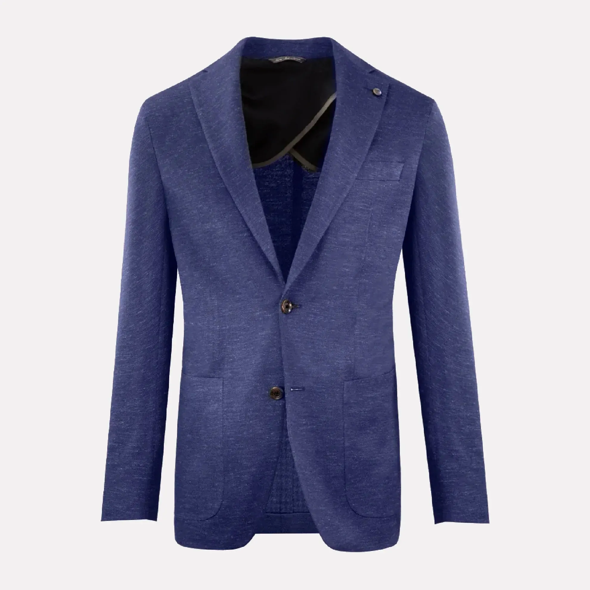 Blue Wool/Silk/Linen Hartford Contemporary Fit Sport Jacket - Jack Victor
