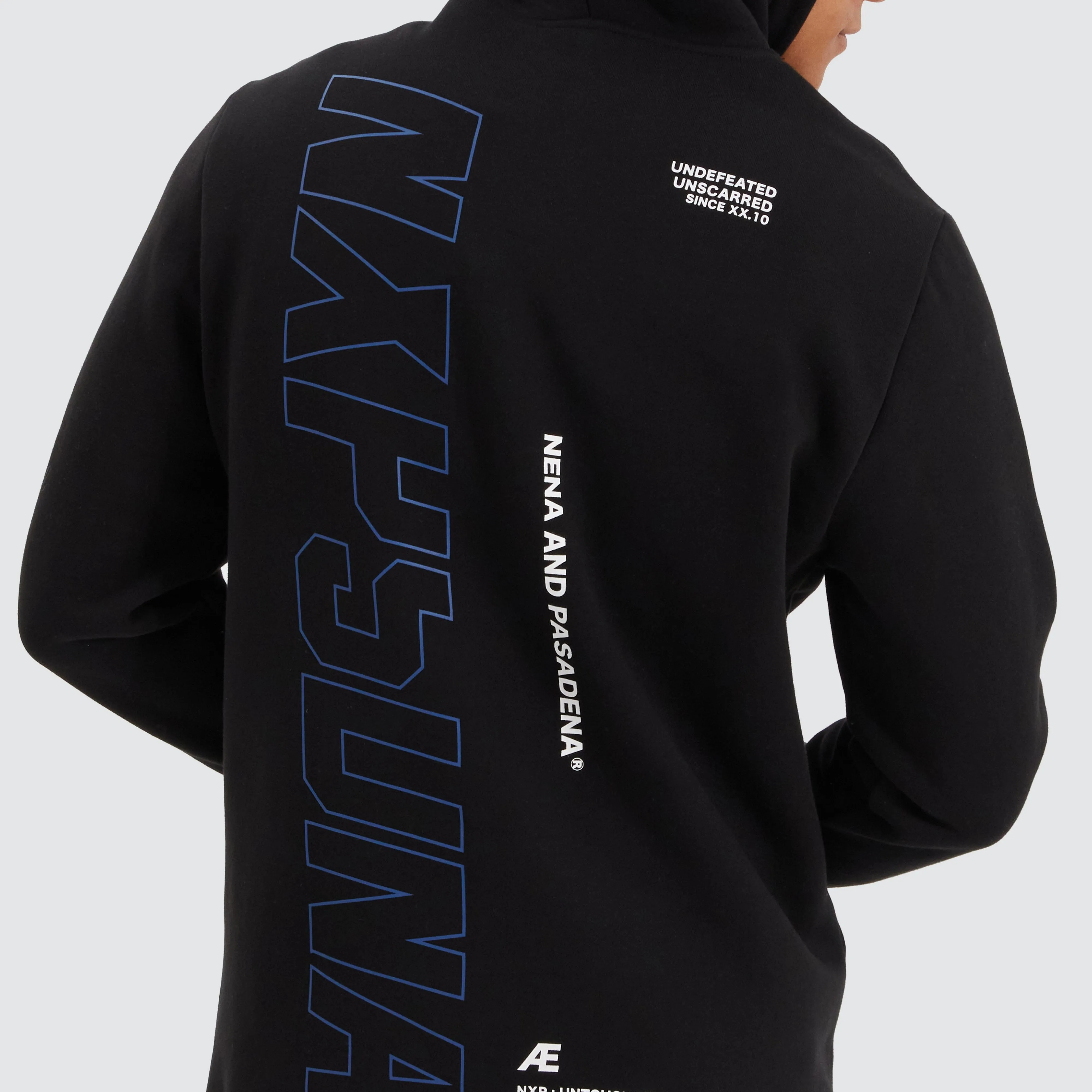 Brodder Dual Curved Hoodie Jet Black