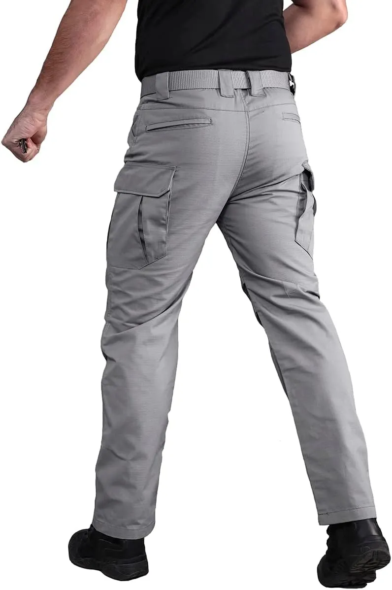 CARWORNIC Gear Men's Tactical Cargo Pants Waterpoof Lightweight Rip Stop EDC Military Combat Trousers