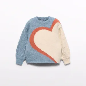 Cerulean Heart Sweater