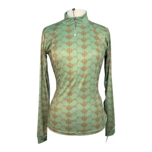 Espoir Quarter Zip Sun Shirt in Green - Women's Large