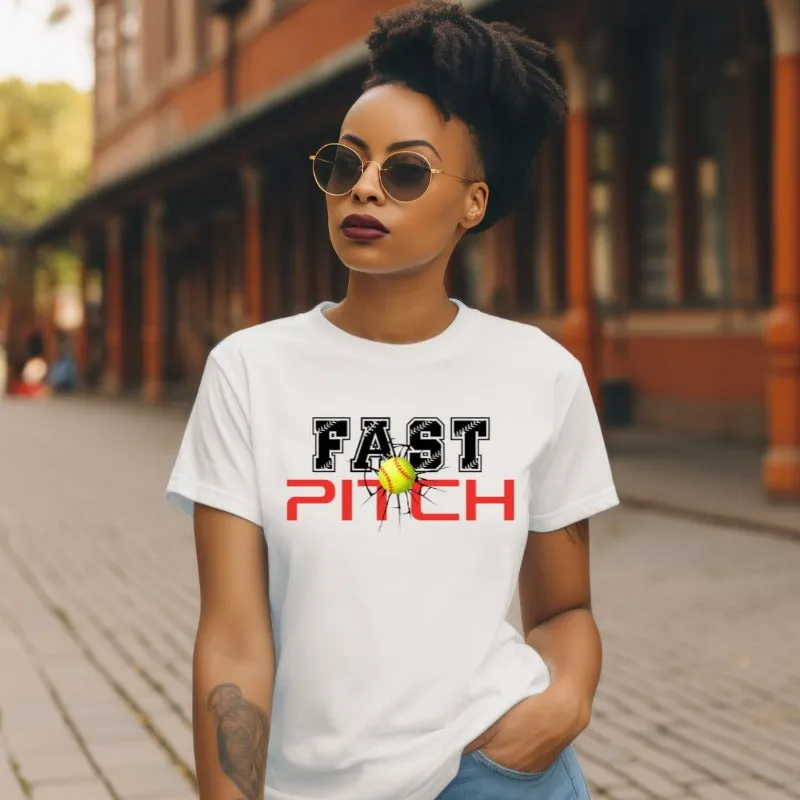Fast Pitch PNG Sublimation Digital Design
