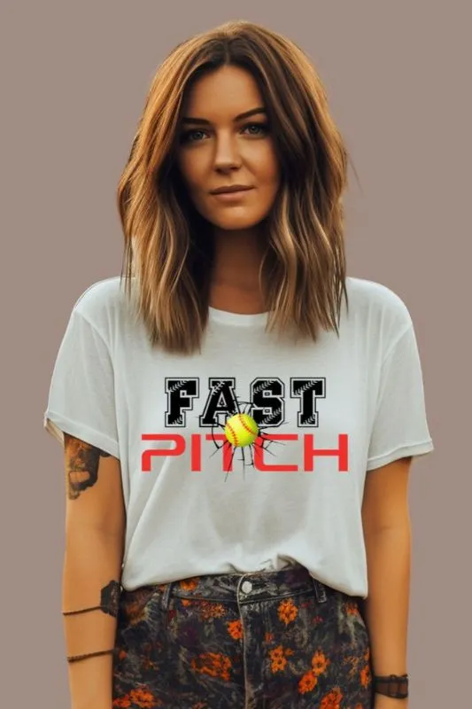 Fast Pitch PNG Sublimation Digital Design
