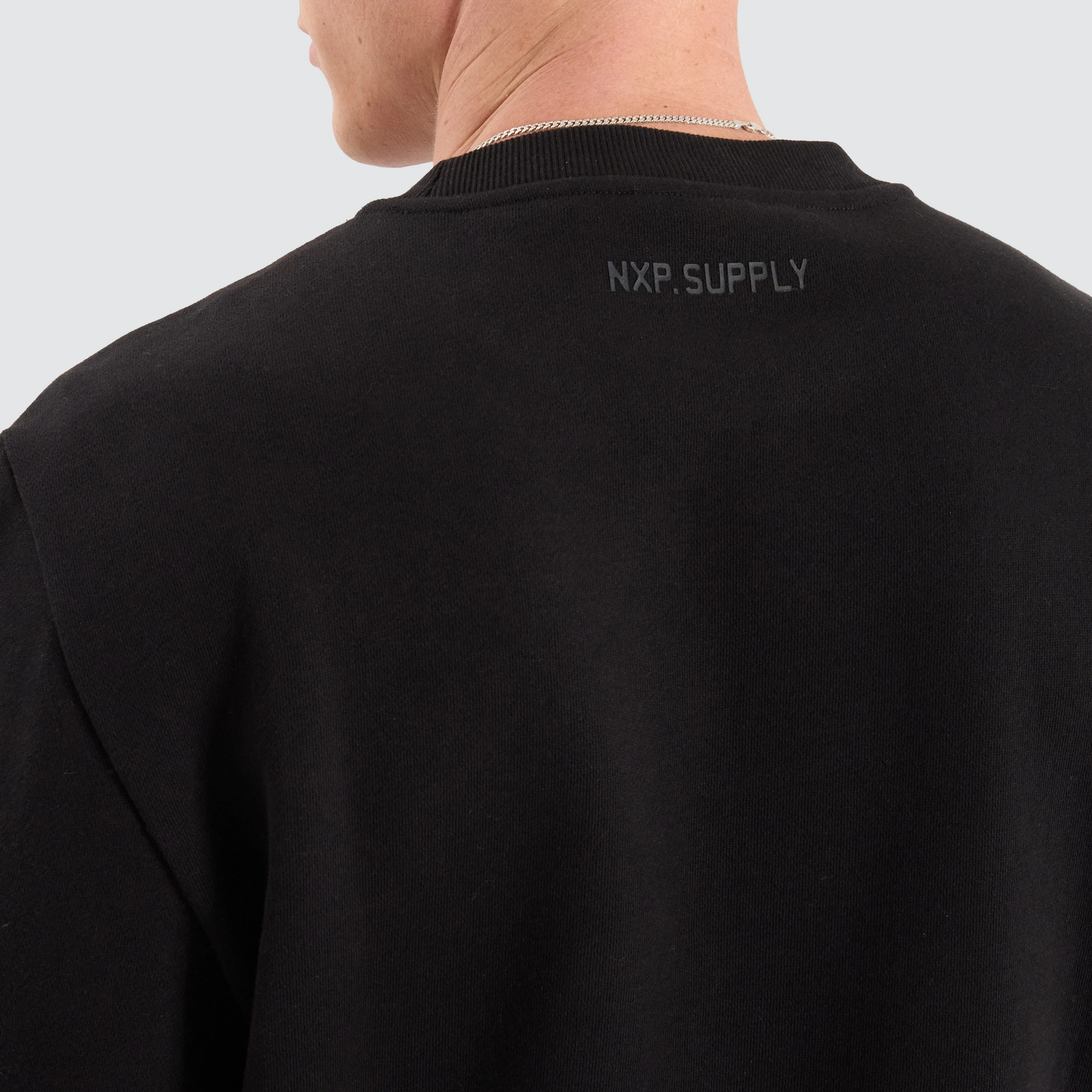 Fernie Dual Curved Sweater Jet Black