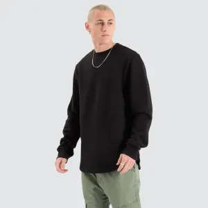Fernie Dual Curved Sweater Jet Black