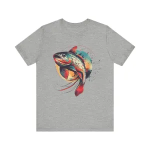 Fishing Vibrant Trout Splash T Shirt