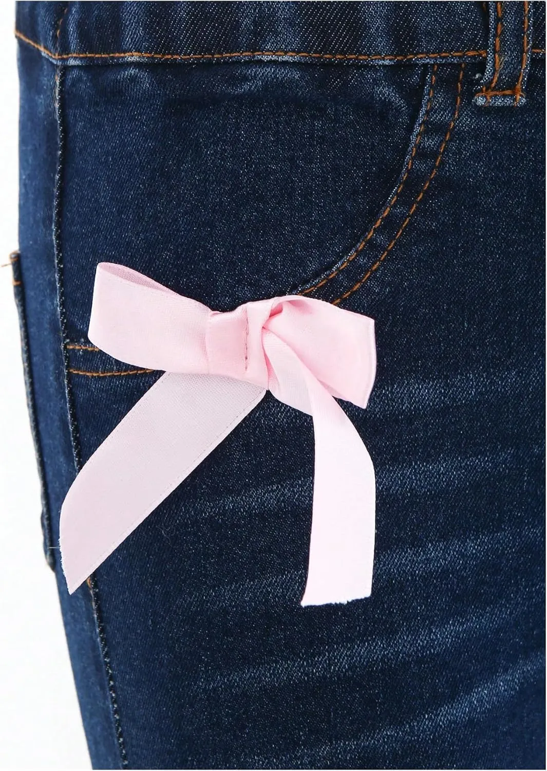 Floerns Girl's Bell Bottom Flare Jeans Cute Lace Up Bow Side Y2k Denim Pants