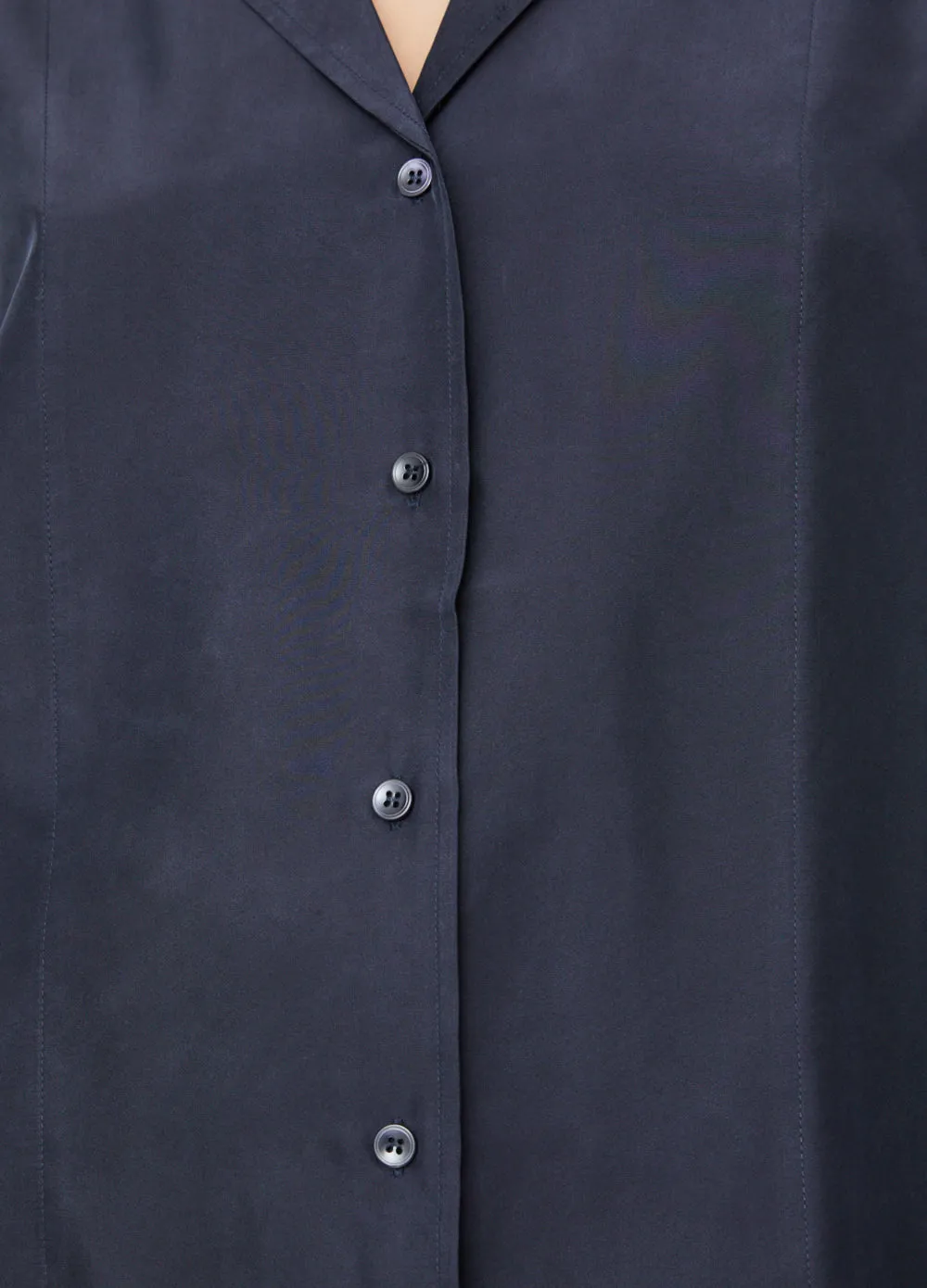 Fluid Lapel Silk Shirt