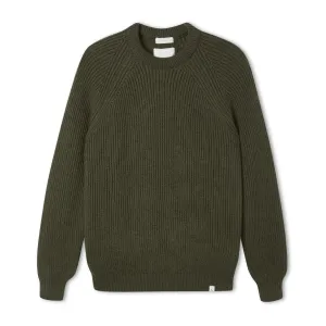 Ford Olive Crew-Neck Jumper