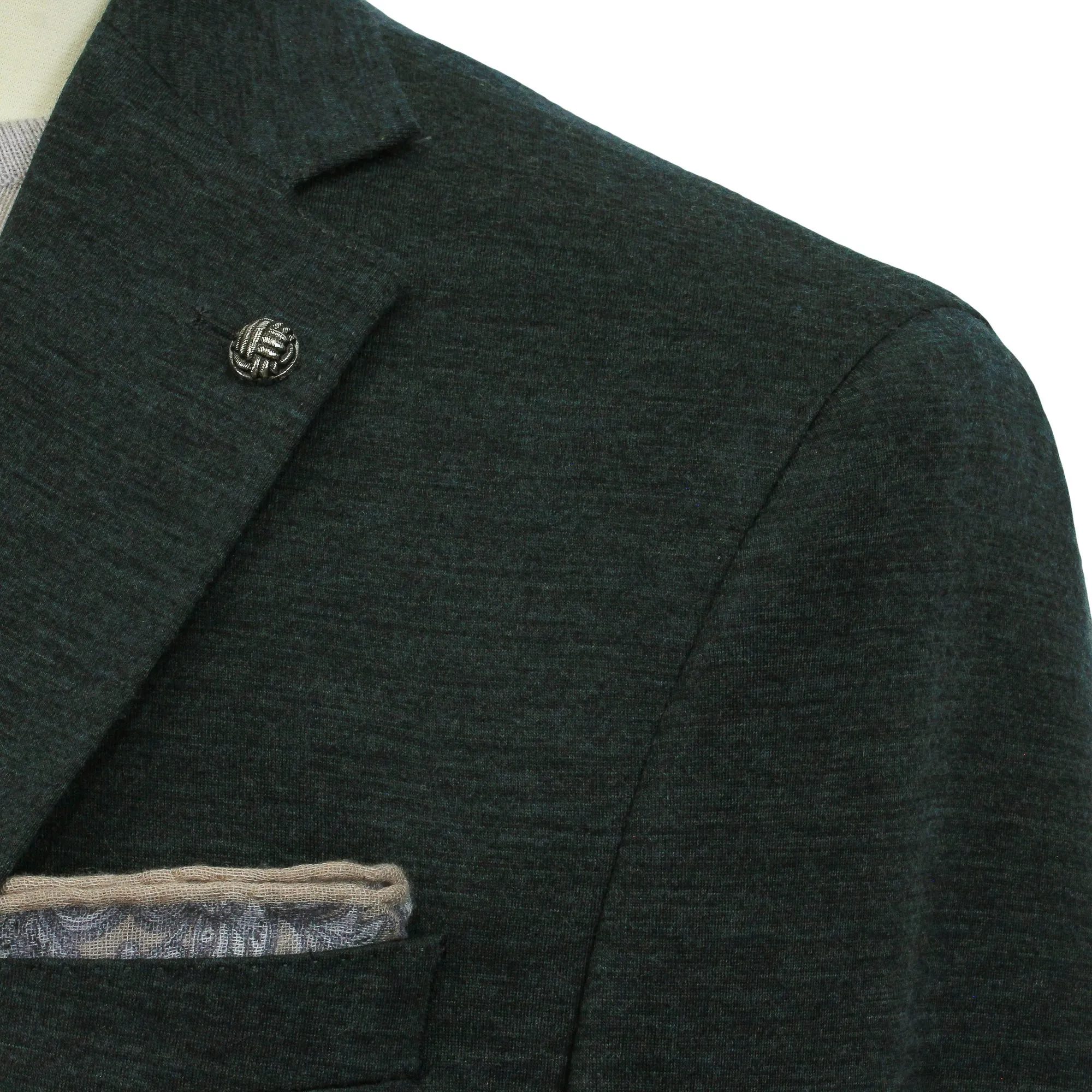 Forest Green Mouliné Wool Knit Hartford Contemporary Sport Jacket - Jack Victor