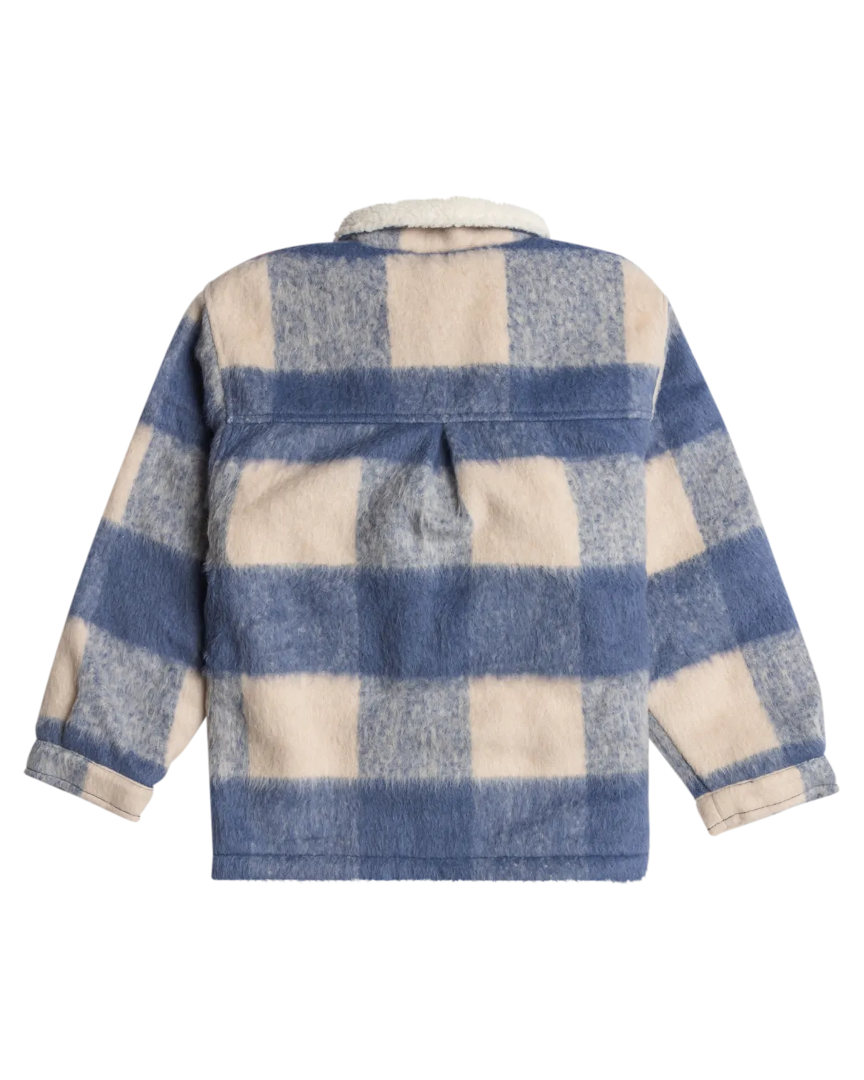 Girls Turn The Music Up Jacket in Parchment Be Bold Plaid