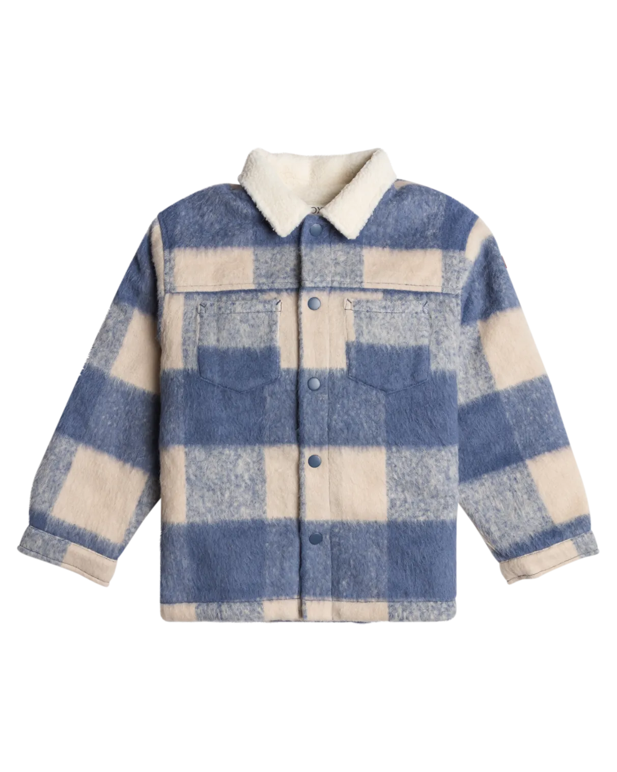 Girls Turn The Music Up Jacket in Parchment Be Bold Plaid