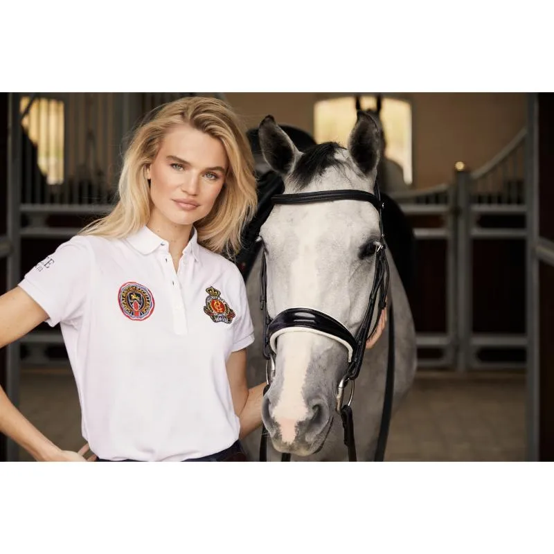Holland Cooper Team Ladies Polo Shirt - White