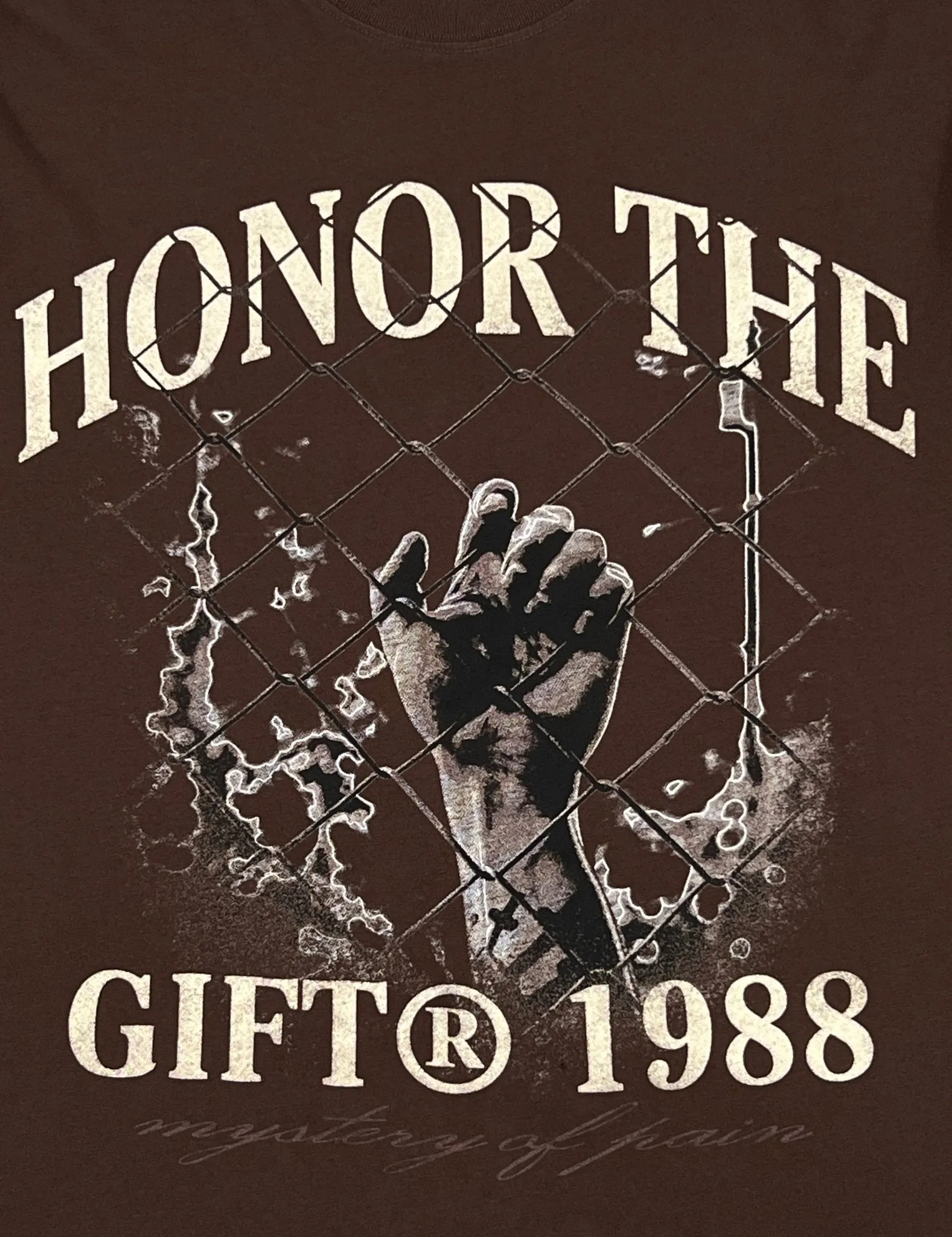 Honor The Gift Mystery Of Pain Tee Brown