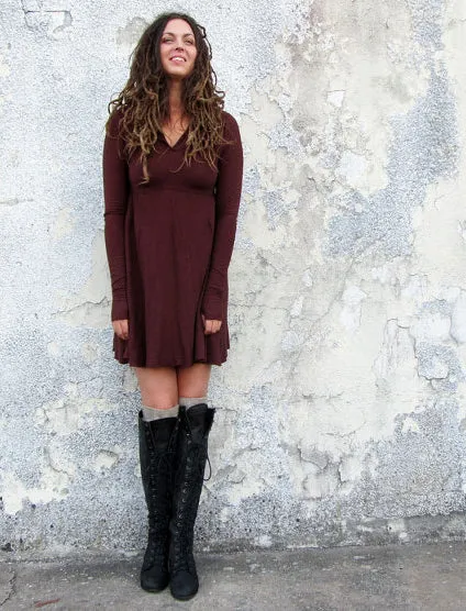 Hooded Eclipse Wanderer Short Dress