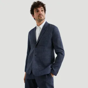 Idris Blazer (Navy Melange Tweed)