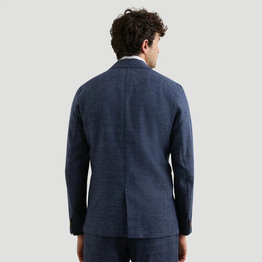 Idris Blazer (Navy Melange Tweed)