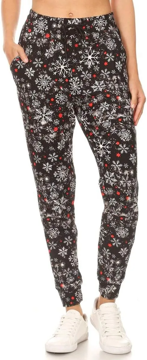 Leggings Depot Premium Women's Joggers Popular Print High Waist Track Pants(S-XL) BAT2