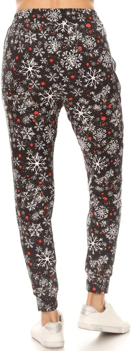 Leggings Depot Premium Women's Joggers Popular Print High Waist Track Pants(S-XL) BAT2