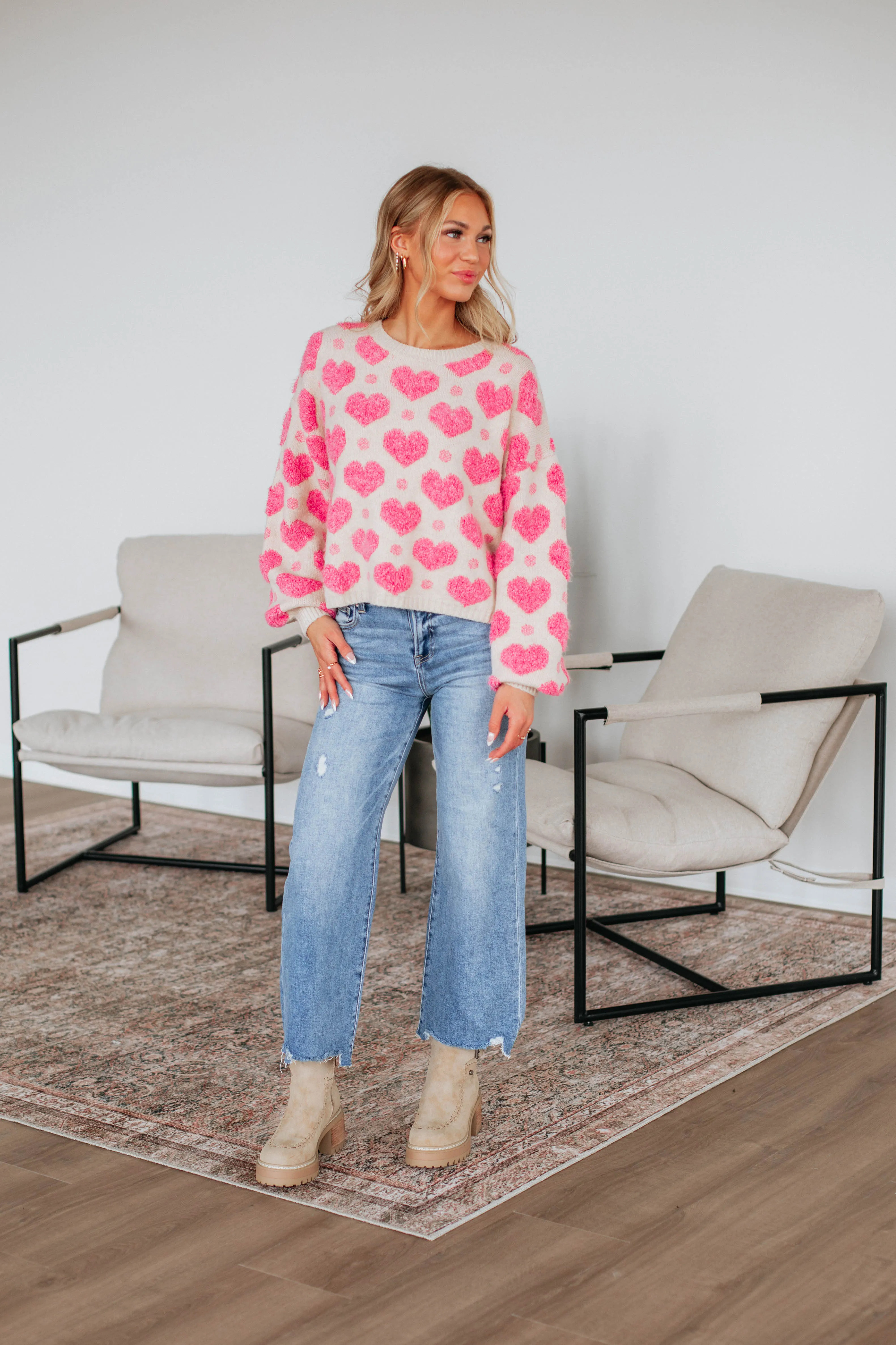 Love Yourself First Sweater - Bubblegum