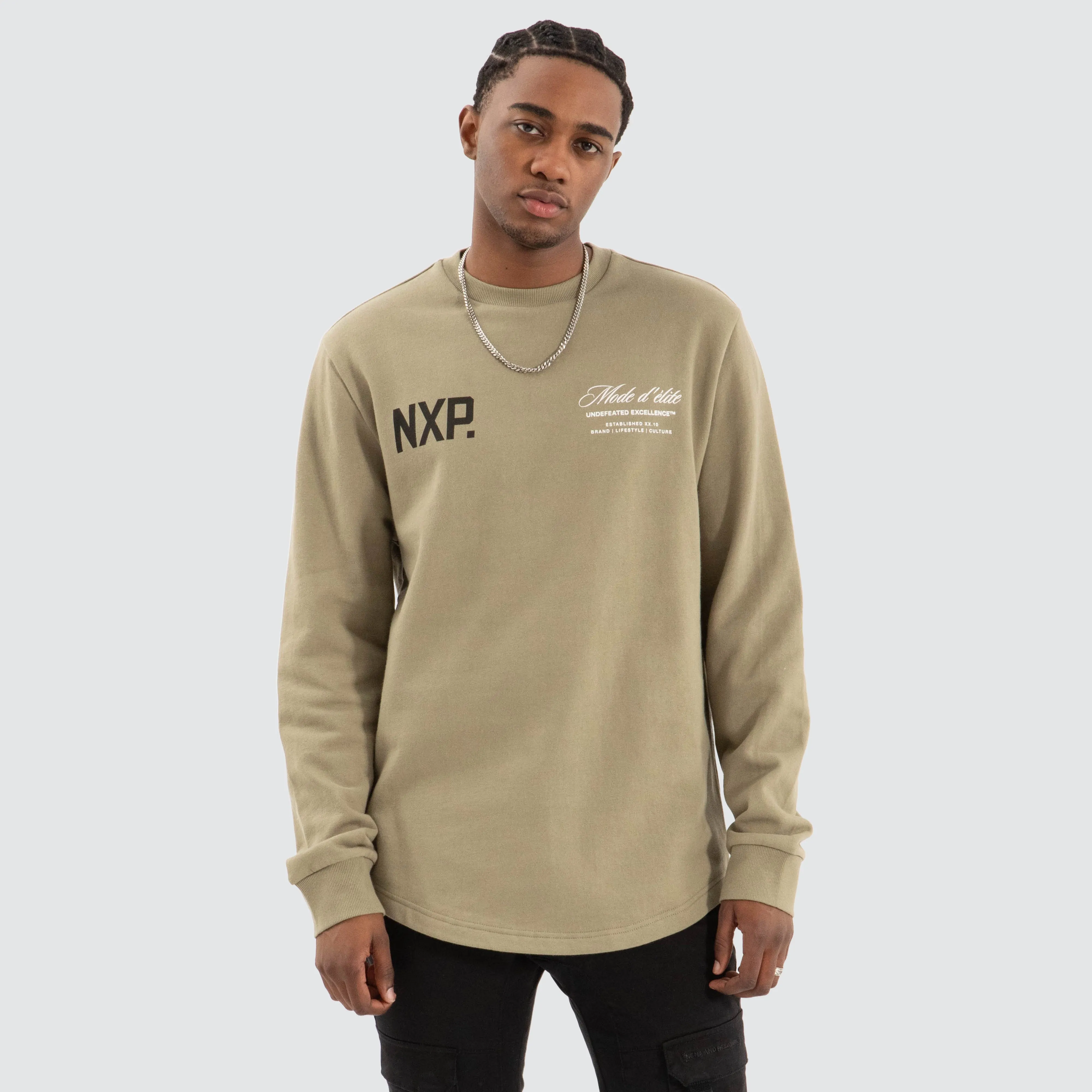 Mate Dual Curved Jumper Khaki Green