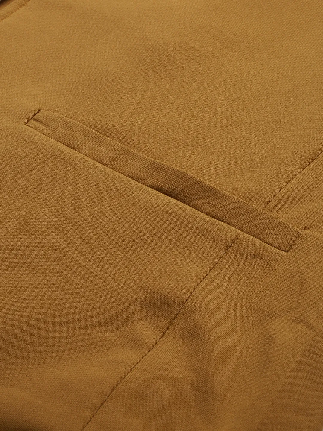 Men Gold Single-Breasted Casual Blazer