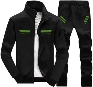 Men Tracksuit 2 Piece Outfits Set Sportwear Trainingspak Jacket Coat & Pant Tracksuits Sets