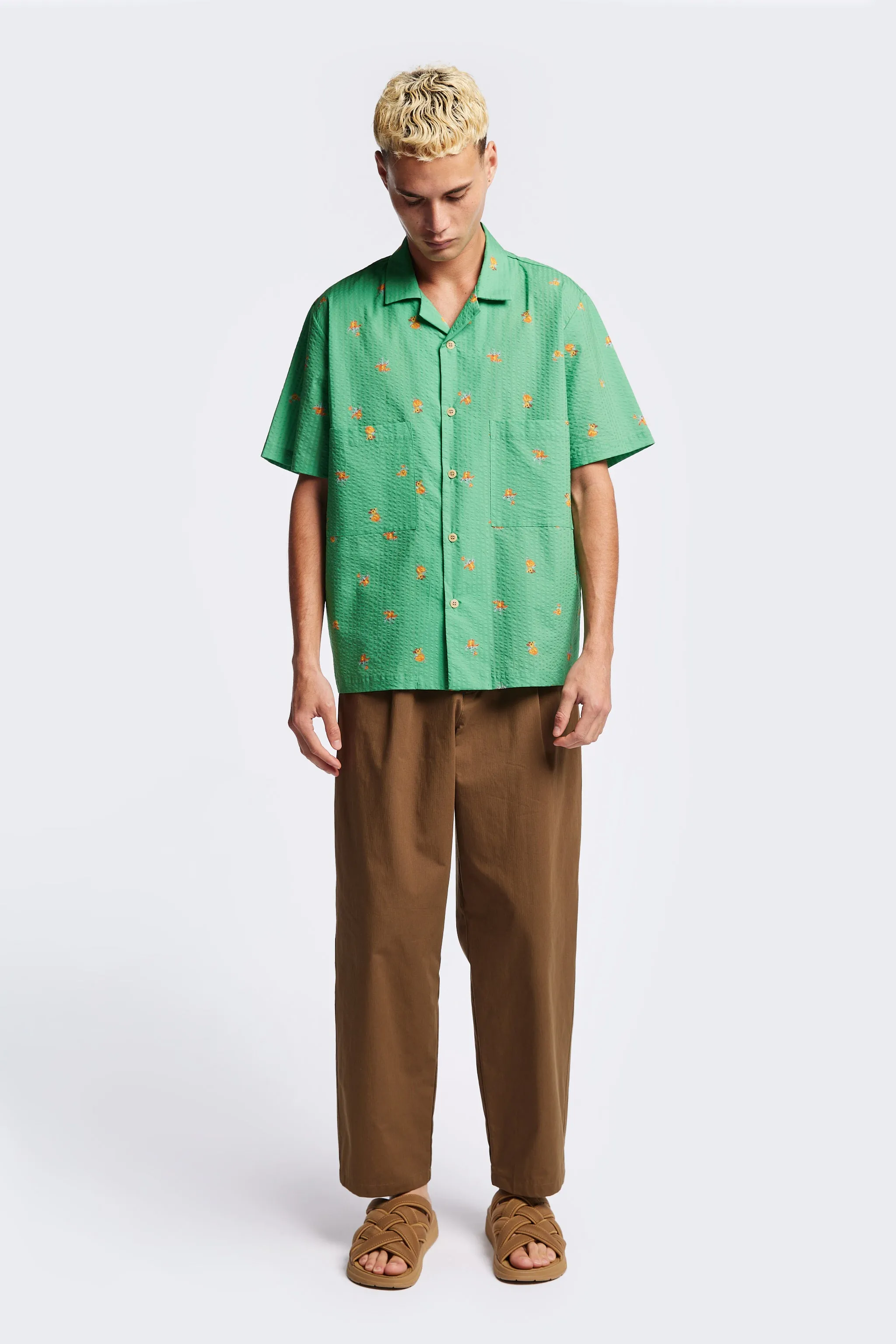 Mirari Floral Shirt Green Floral