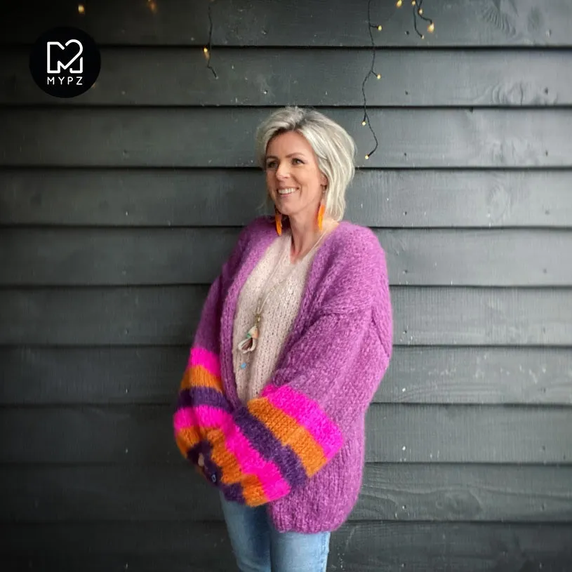 MYPZ Light Mohair Cardigan Celeste