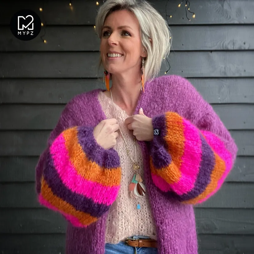 MYPZ Light Mohair Cardigan Celeste