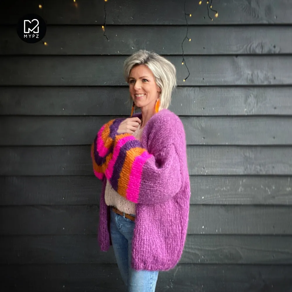 MYPZ Light Mohair Cardigan Celeste