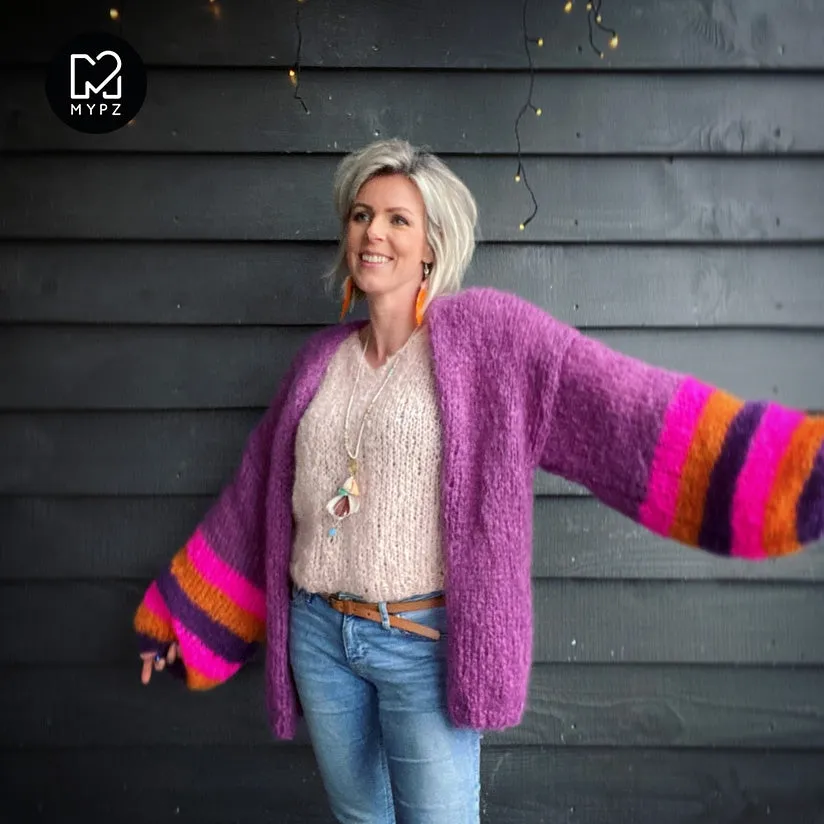 MYPZ Light Mohair Cardigan Celeste