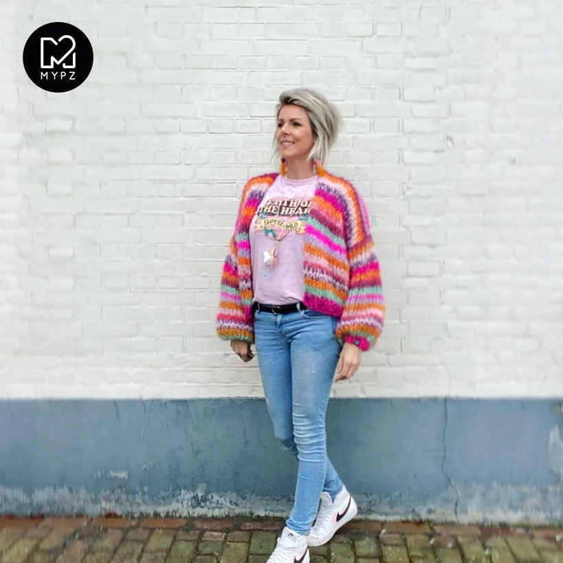 MYPZ Short Chunky Mohair Cardigan Lavie