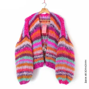 MYPZ Short Chunky Mohair Cardigan Lavie