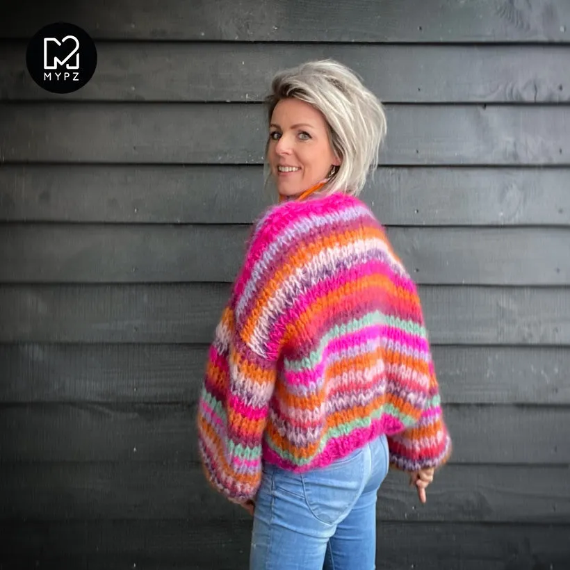 MYPZ Short Chunky Mohair Cardigan Lavie