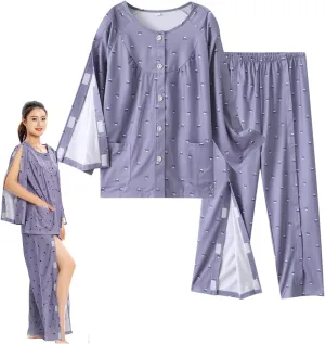 Post Surgery Pajamas for Women, Convenient for Patients after Surgery to Put On and Take Off