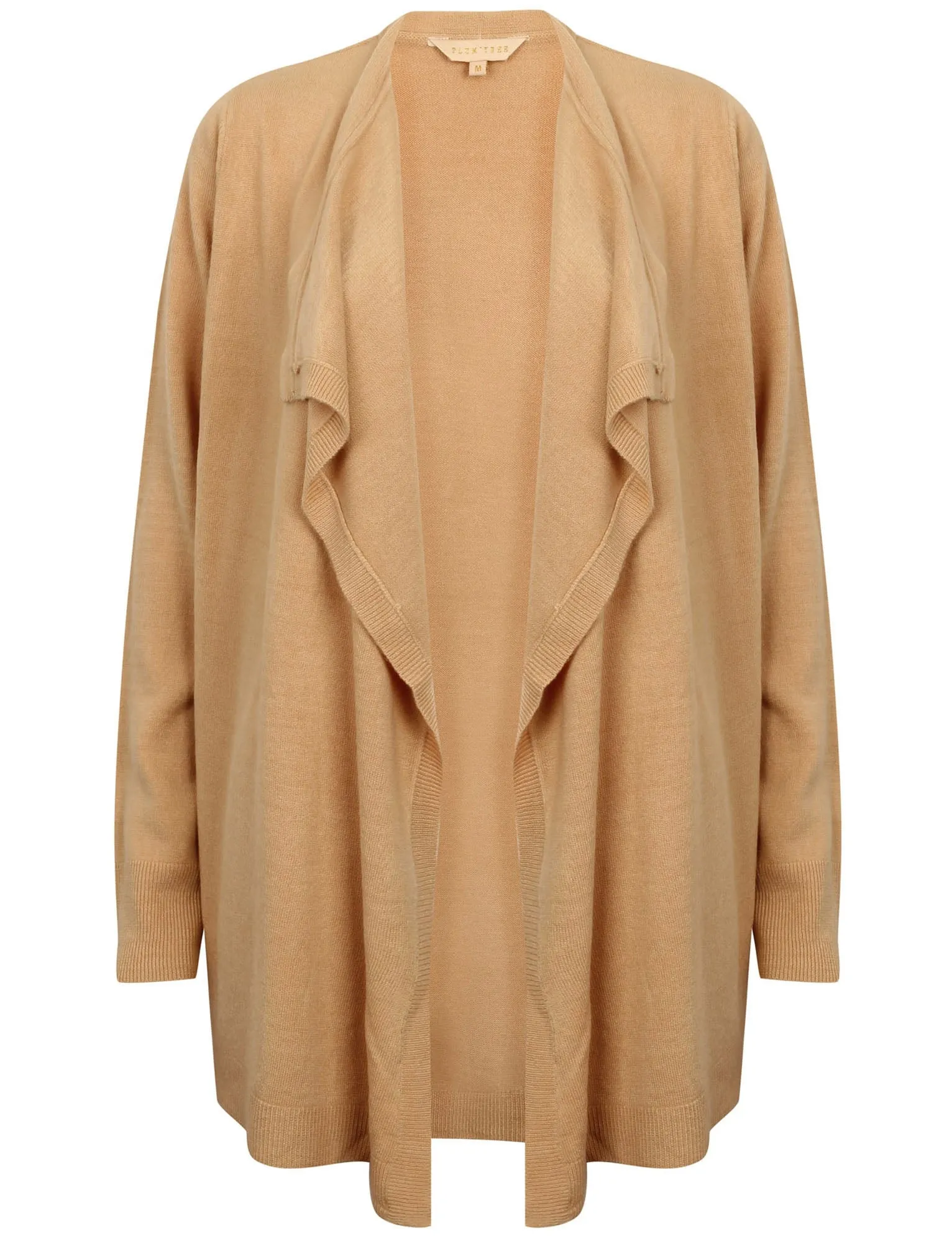 PT Grant Waterfall Cardigan in Warm Sand - Plum Tree
